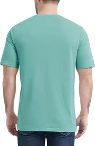 Camisetas transpirables ajustadas de talla grande para hombre, ropa de calle de Color sólido en blanco liso de calidad superior - Product Image 2