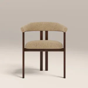SILLA DE COMEDOR SINTERIOR SPECKLED LATTE & WALNUT ARBOR CARVER - Product Image 1