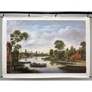 Dipinti ad olio su tela dipinti a mano 36x24 pollici 100% arte originale - Product Image 6