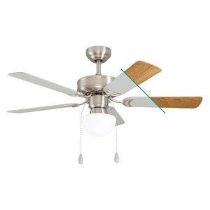 CADIZ Ventilador de Techo con Luz Nickel 35074 106.6x46.1cm - Product Image 1