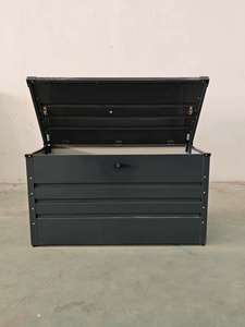 Boîte <span class=keywords><strong>de</strong></span> rangement <span class=keywords><strong>en</strong></span> métal robuste pour <span class=keywords><strong>jardin</strong></span>, <span class=keywords><strong>coffre</strong></span> utilitaire imperméable pour l'extérieur, pour ranger les outils, les coussins et les équipements <span class=keywords><strong>de</strong></span> patio - Product Image 2