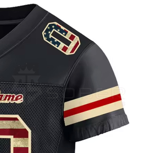 Maillot de football américain respirant personnalisable grande taille Vêtements de sport pour les fans Commande minimale faible - Product Image 4