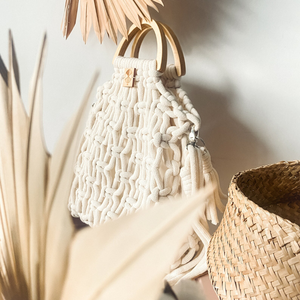 Sac à la mode pour femmes en macramé pour filles et femmes, mini sac à bandoulière vintage, sacs tendance pour filles OEM Made in Vietnam - Product Image 6