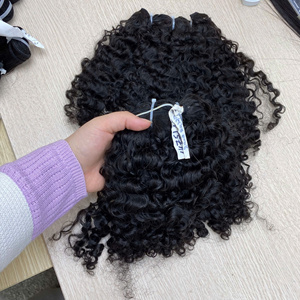 Burmese Curly & Straight Remy Wefts 100% Extensions de cheveux humains vietnamiens Machine facile à coiffer Double trame Usage domestique - Product Image 3