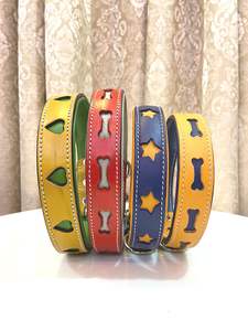 Collar de Perro de Cuero Genuino con Tachuelas, Cómodo y de Alta Calidad, Hecho a Mano, Producción Ética, Personalizable y Moderno - Product Image 3