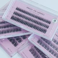 Pestañas Postizas HeyMe Beauty Pre Bond, Adhesivas, Resistentes al Agua, Naturales, Hechas a Mano, Veganas, con Duración de 7 Días, Sin Necesidad de Pegamento