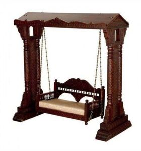 Balançoire de patio extérieure en métal pour 3 personnes avec auvent/chaise de canapé de patio 3 places balançoire avec auvent/balançoire de porche avec auvent scène de mariage - Product Image 5