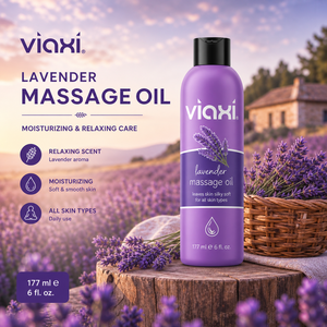 Viaxi Lavender Scented Massage Oil 177ml | Body Massage Oil for Spa Salon and Personal Care - Product Image 4