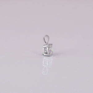 Lujoso mínimo 14KT oro blanco sólido plateado corte laboratorio cultivado diamante colgante diseño personalizado nueva moda colgantes y dijes finos - Product Image 3