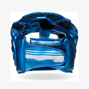 Protège-tête de boxe en cuir pour enfants avec logo personnalisé, à lacets, équipement d'entraînement professionnel pour le sparring, résistant aux chocs et respirant - Product Image 2