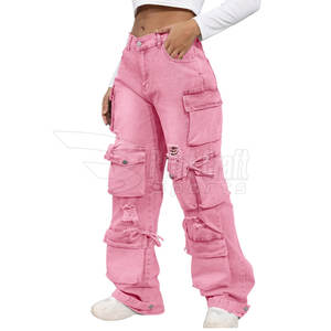 Jeans holgados de fabricación de fábrica de alta calidad, los pantalones vaqueros holgados de mujer hechos en Pakistán más vendidos - Product Image 1