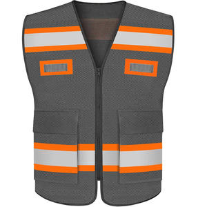 Gilet de sécurité en polyester pas cher, vêtements de travail de sécurité réfléchissants, logo personnalisé imprimé, gilet de sécurité mis en ligne par Dress Sports - Product Image 1