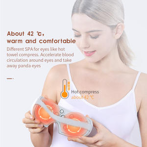 Masseur oculaire à pression d'air, masque chauffant pour les yeux, appareil de soin des yeux avec musique Bluetooth pour la relaxation des yeux et le soulagement des cernes - Product Image 3