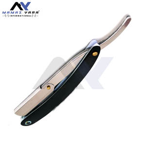 Navajas de Afeitar Rectas de Alta Calidad para Barbería, Navaja de Acero Inoxidable de Grado Profesional, Afeitado Suave, Bloqueo de Seguridad, Marca OEM - Product Image 2