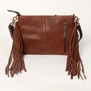 Bolso bandolera de cuero con girasol para mujer hecho a mano, bolso de hombro de cuero genuino tallado Floral Vintage con flecos occidentales - Product Image 3