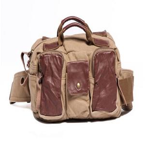 Sac à main en toile décontracté pour hommes avec plusieurs compartiments Cartable quotidien de voyage universitaire Accessoires de mode - Product Image 1