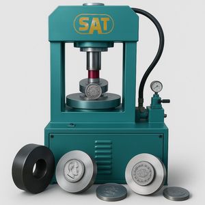 ชุดอุปกรณ์ผลิตเหรียญทอง เงิน ทองแดง SAT พร้อมเครื่องอัดไฮดรอลิก แม่พิมพ์ตัดเหรียญ แม่พิมพ์ออกแบบ แม่พิมพ์ครบชุดสำหรับโรงงาน - Product Image 1