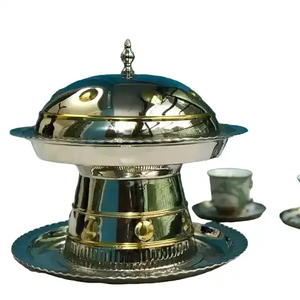 Tazón de fecha árabe de diseño elegante decorativo para bodas y fiestas Recién llegado Metal Khajoor Bowl Restaurant - Product Image 6