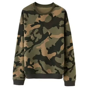 Sweat-shirt à capuche en coton imprimé camouflage pour homme, manches longues, col rond, automne-hiver, vente en gros de mode - Product Image 3