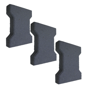 Tough Resilient Dog Bone Pavers 15-50mm Thick Anti-Slip Easy Installation for Outdoor Garden Play Areas Rubber Flooring - Product Image 1