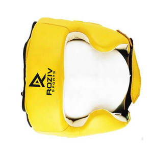 Protège-tête de boxe de haute qualité et durable en cuir PU, réglable et personnalisable, protection sportive avec visière transparente et jusqu'à 7 aérations - Product Image 2