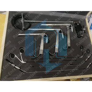 Instruments de laryngoscopie ORL professionnels Dentavex, rigides, manuels, avec tube et support, conception auto-serrante, avec boîte de transport - Product Image 2