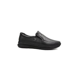 Da uomo nero interno ed esterno in piena pelle estiva con suola leggera in Gel comode scarpe comode per il Comfort quotidiano - Product Image 1