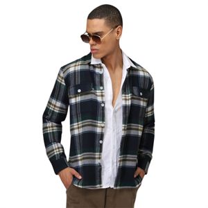 เสื้อเชิ๊ตผ้าฝ้ายลายขนแปรงคลาสสิก OEM ดีไซน์แบบกำหนดเองได้สวมใส่สบายและหรูหรา - Product Image 4