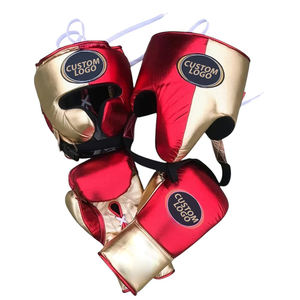 Ensemble de boxe de qualité supérieure en gros, gants, coussinets de frappe, protège-tête, équipement d'entraînement complet, cuir véritable, durable, FIGHT CAGE - Product Image 1