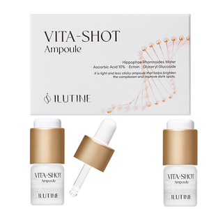 Ampoule éclaircissante avec vitamine C stabilisée pour les taches brunes et le soin unifiant du teint, solution de soin de la peau professionnelle légère 2-W - Product Image 1