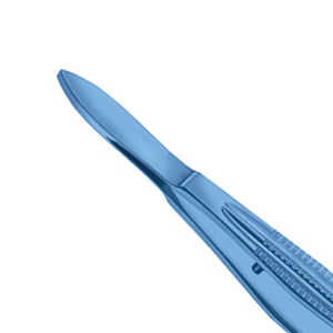 Pinzas de Sutura Castroviejo de Acero Inoxidable con Mango Ancho Serrado, Reutilizables, para Uso General en Instrumentos Oftálmicos Médicos - Product Image 5