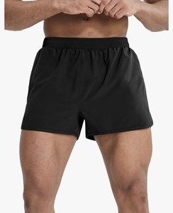Pantalones Cortos Deportivos para Hombre de Secado Rápido, Transpirables, de Malla Sólida, Tejido de Hilo Teñido, Estilo Bermuda, Cintura Elástica, Cierre de Cintura Media - Product Image 3