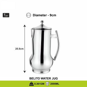 Pichet en acier inoxydable à prise confortable, design moderne, compatible lave-vaisselle, écologique, capacité personnalisable pour la maison et le bureau - Product Image 6