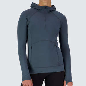 Sudadera con capucha de punto informal para mujer al por mayor, sudadera OEM con logotipo personalizado - Product Image 1