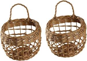 Panier en osier mural pour la cuisine, jardinière, légumes et fruits, décoration bohème pour la maison - Product Image 3