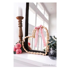 ลูกปัดไม้กลม20มม. รู4มม. ลูกปัดไม้สีตามสั่งรูปทรงและขนาดจัดส่งรวดเร็วจากอินเดีย - Product Image 2