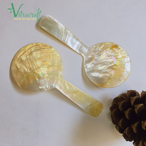 Grande cuillère à Caviar en nacre, cuillère à coquille, coquillage. Servir la fête du caviar. Coquille de moule 100% de haute qualité. Taille 13x6cm cadeau significatif - Product Image 4