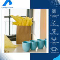 Papier de soie de couleur unie en pâte de bois recyclable de haute qualité 18-80 g/m² Couleurs vives Personnalisable Finition lisse Impression facile