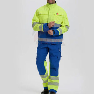 Vêtements de travail de sécurité Fourniture d'usine Vêtements de travail uniformes Ensemble manches complètes Vêtements de travail Costume pour hommes - Product Image 1