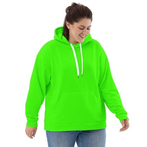 Sudadera con capucha de alta calidad al por mayor, diseño minimalista, color liso. - Product Image 4