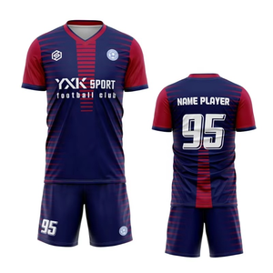 Dernier maillot de football unisexe personnalisé de haute qualité Club uniforme personnel équipe porter en gros enfants Jersey - Product Image 4