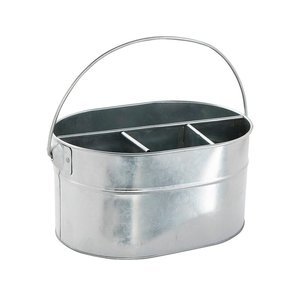 New Arrival Galvanized Aluminium Tool <b>Caddy</b> Silver Plated Perfect <b>Kitchen</b> Utensils Home Hotel Durable Storage Organization - Product Image 1