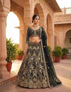 Lehenga de 4 Metros con Malla Suave y Volantes, con Capas de Can Can y Lona, Elegante y Premium, para Fiestas Étnicas, Bodas y Celebraciones - Product Image 2