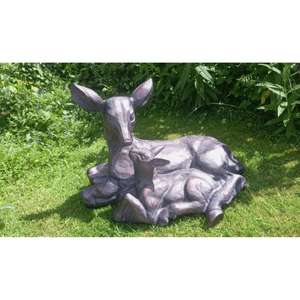 Loving Deer With Fawn Sculpture Sets Best Selling <b>Garden</b> <b>Ornaments</b> Handcrafts <b>Bronze</b> Reindeer Statue Outdoor Decorative Statue - Product Image 2