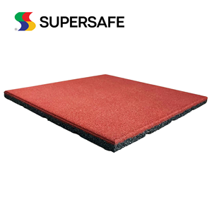 Supersafe Premium Grade Sturdy Rubber Flooring Tiles High Durability UV-Resistant Shock Absorption 500x500mm Outdoor Fitness - Product Image 2