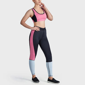 Pantalon de yoga pour femme taille haute respirant, extensible dans les quatre sens, séchage rapide, style plat à l'avant, évacuation de la transpiration, séchage rapide, en provenance du Pakistan - Product Image 5