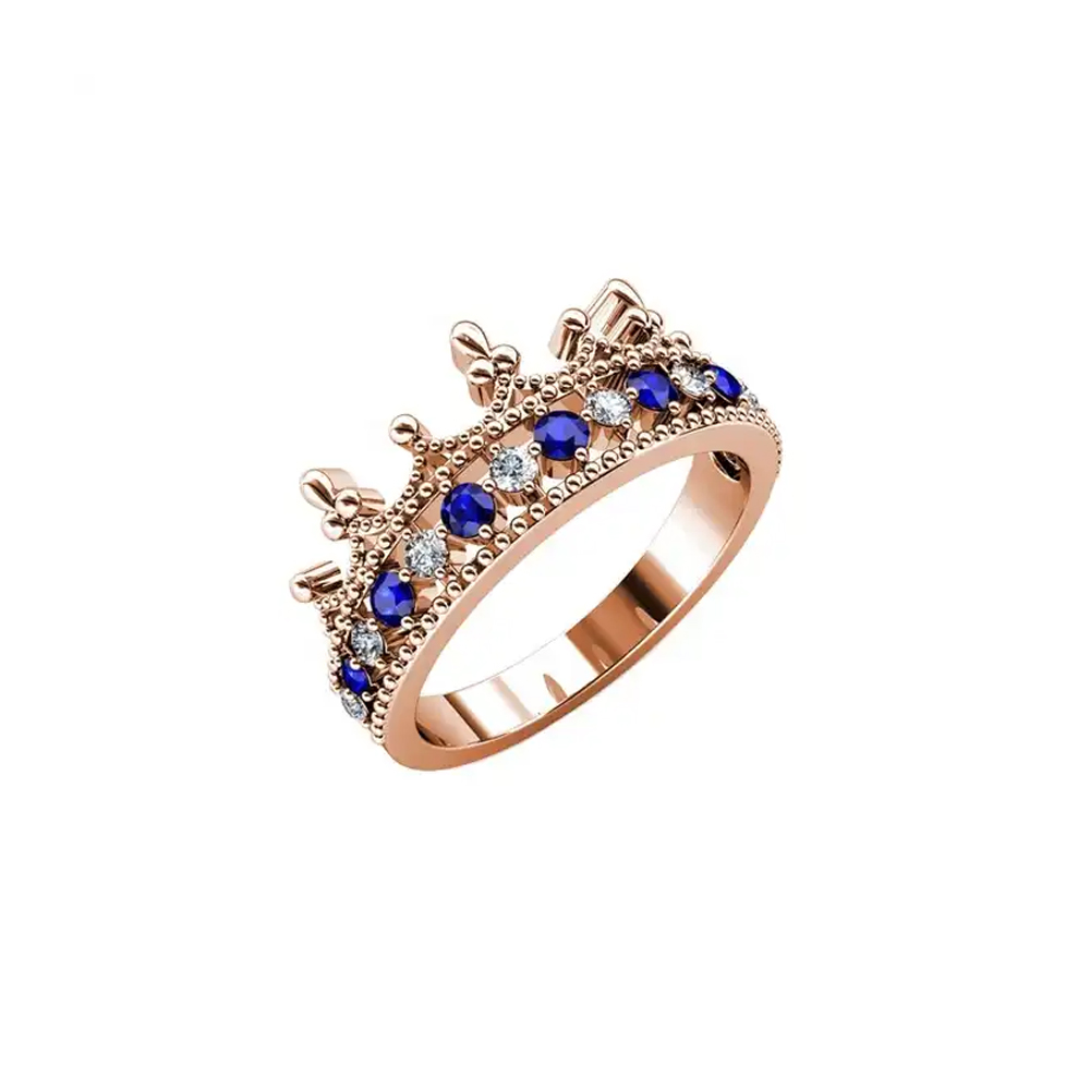 Brass with 18K Rose gold plated ring