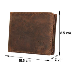 Cartera Bifold de Cuero Genuino para Hombre con Forro de Algodón, Ventana para Identificación, Bloqueo RFID y Múltiples Ranuras para Tarjetas - Product Image 6