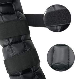 Bandage de protection pour les jambes d'équitation personnalisable, bottes de glace bleues pour chevaux, enveloppes pour les pieds de cheval - Product Image 3