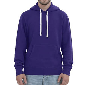 Dark <b>Purple</b> Color <b>Men</b> Pullover Regular Fit Hoodie Fleece Cotton Classic Quality Heavyweight Winter Streetwear Hot Sale Hoodies - Product Image 1